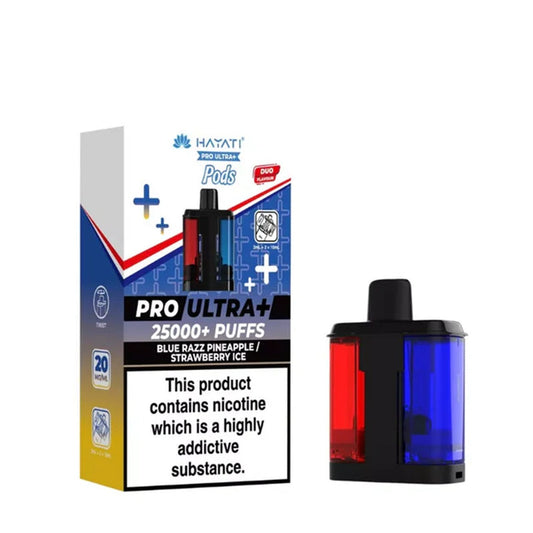Hayati Pro Ultra Plus Pods Blue Razz Pineapple + Strawberry Ice